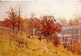 Theodore Clement Steele Canvas Paintings - November's Harmony
